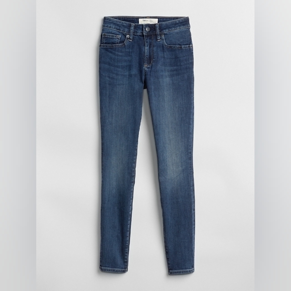 Curvy True Skinny Mid-Rise Women's Jeans in Dark Indigo